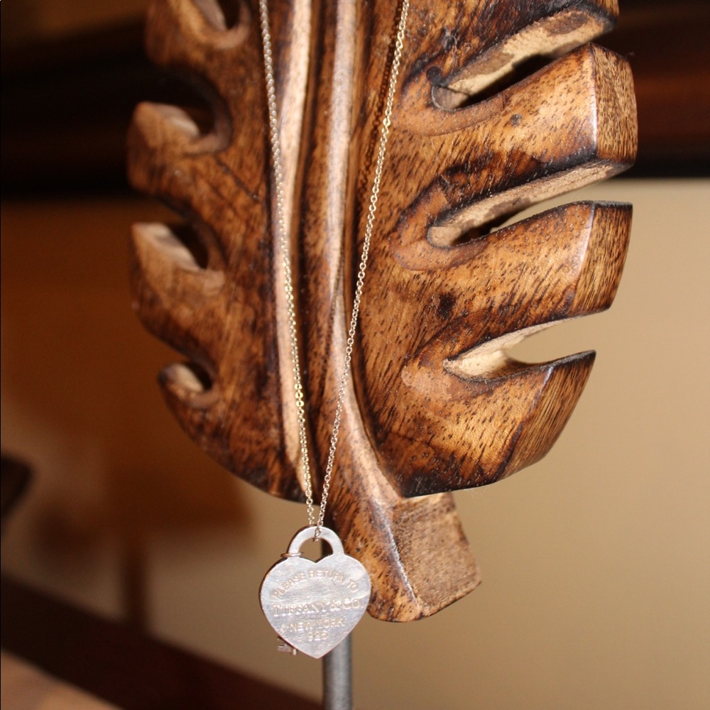 Tiffany & Co heart tag with key pendant